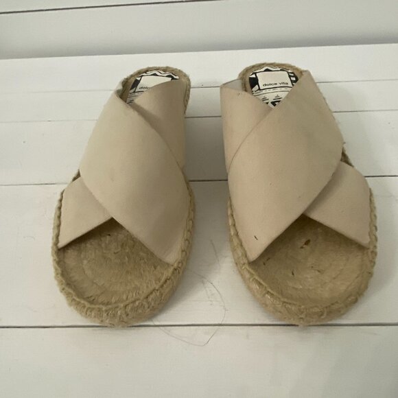 Dolce Vita Loki Sandy Demi Slip On Comfort Espadrilles Wedges Sandals, Size 6 - Picture 5 of 13